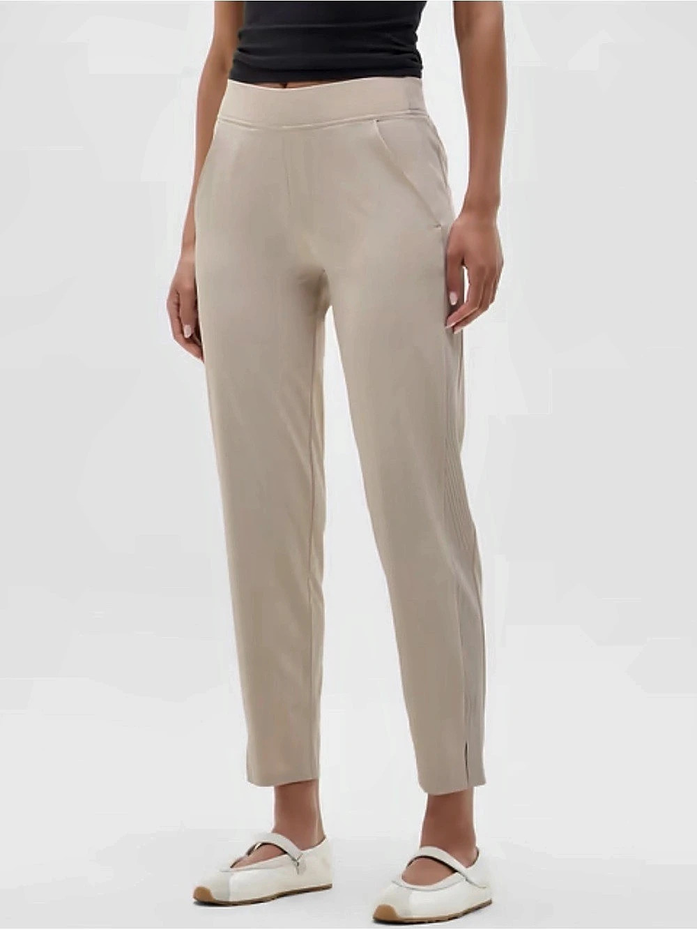 Athleta Brooklyn Ankle Pant Ankle Pants Nylon Cream Size 2 NWT